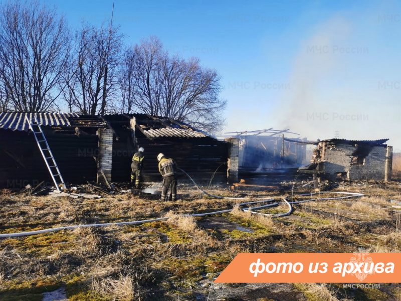 Пожарно-спасательное подразделение Ленинградской области ликвидировало пожар в Приозерском районе