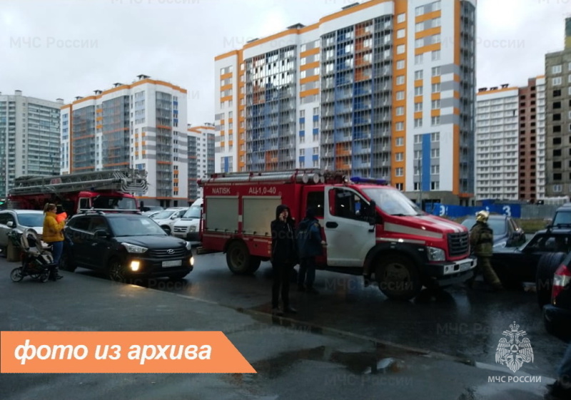 Пожарно-спасательное подразделение Ленинградской области ликвидировали пожар в Выборгском районе