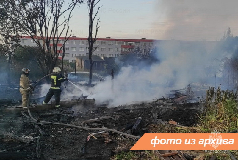 Пожарно-спасательное подразделение Ленинградской области ликвидировало пожар в г. Выборг