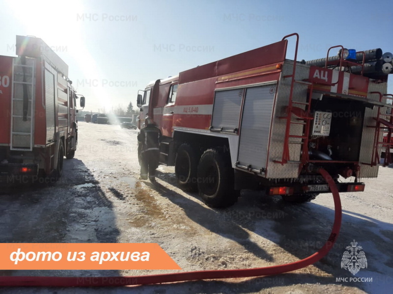 Пожарно-спасательные подразделения Ленинградской области ликвидировали пожар в Волховском районе