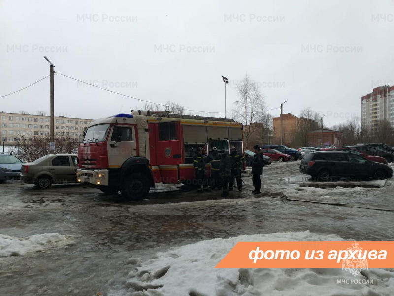 Пожарно-спасательное подразделение Ленинградской области ликвидировало пожар в Выборгском районе