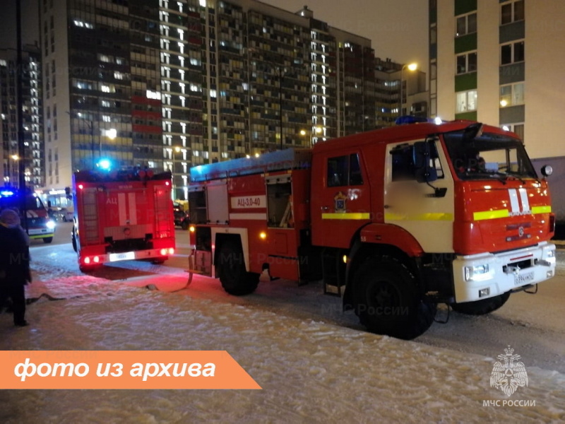 Пожарно-спасательное подразделение Ленинградской области ликвидировало пожар в Гатчинском районе