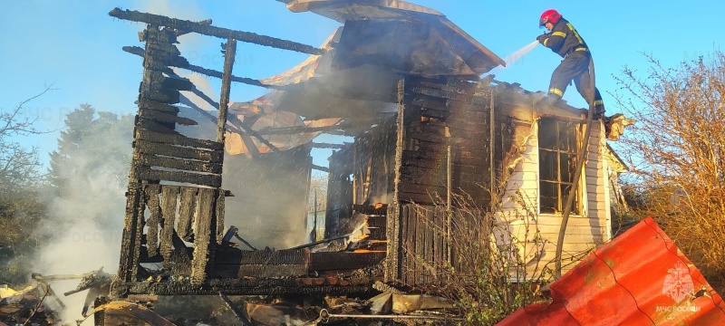 Пожарно-спасательные подразделения Ленинградской области ликвидировали пожар во Всеволожском районе