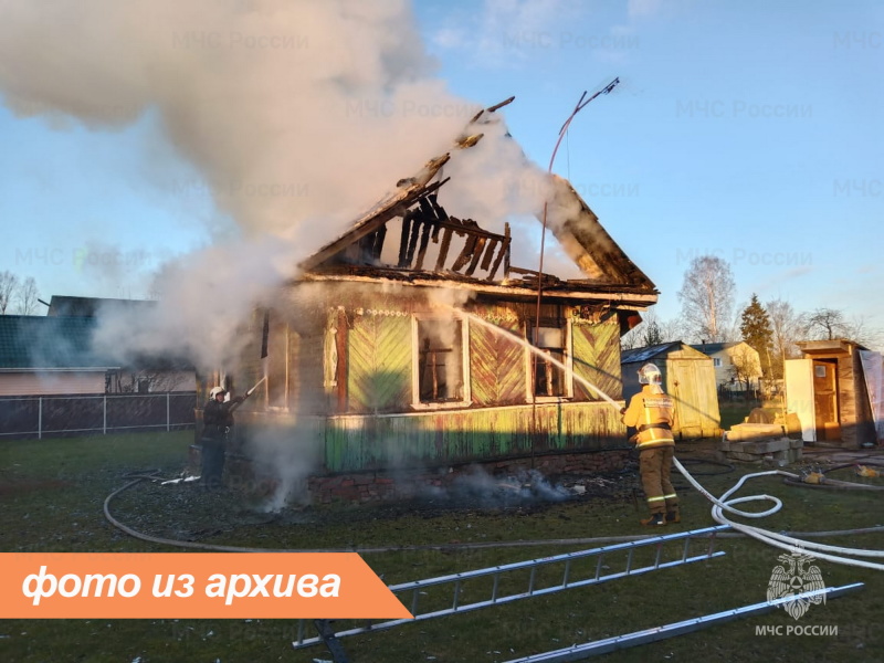 Пожарно-спасательные подразделения Ленинградской области ликвидировали пожар в Выборгском районе